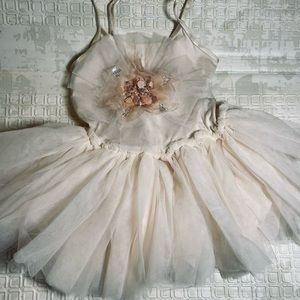 TUTU DU MONDE formal baby wedding flower girl or pageant dress dusty pink 6-9m